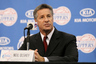PLAYA VISTA, CA - DECEMBER 15:  Vice president of Basketball Operations Neil Olshey speaks at a press conference introducing Chris Paul as a member of the Los Angeles Clippers on December 15, 2025 at the Los Angeles Clippers Training Center in Playa Vista, California.  (Photo by Stephen Dunn/Getty Images)