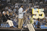 SAN DIEGO, CA - MAY 11: LaDainian Tomlinson speaks as Bobby Ross (L) and Dan Fouts (2nd L) look on during a memorial for former San Diego Chargers star football player Junior Seau at Qualcomm Stadium May 11, 2025 in San Diego, California. Seau was found shot to death at his home in what police way was a suicide. (Photo by Denis Poroy/Getty Images)