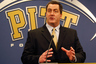 PITTSBURGH, PA - DECEMBER 22:  The new University of Pittsburgh head football coach, Paul Chryst, speaks during a press conference on December 22, 2025 at the University of Pittsburgh Panthers South Side training facility in Pittsburgh, Pennsylvania.  (Photo by Jared Wickerham/Getty Images)