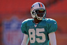 Aug. 4, 2012;  Miami, FL, USA; Miami Dolphins wide receiver Chad Johnson (85) during a scrimmage at Sun Life Stadium. Mandatory Credit: Steve Mitchell-US PRESSWIRE