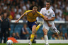 LEEDS, ENGLAND - AUGUST 07: Paul Green of Derby County moves away from Jonathan Howson of Leeds United during the npower Championship match between Leeds United and Derby County at Elland Road on August 7, 2025 in Leeds, England. (Photo by Clive Brunskill/Getty Images)