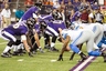 Aug 17, 2012; Baltimore, MD, USA; General view as Baltimore Ravens quarterback Joe Flacco prepares to take the snap against the Detroit Lions defense during the first quarter at M&T Bank Stadium. Mandatory Credit: Paul Frederiksen-US PRESSWIRE