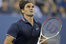 Aug 30, 2012; Queens, NY, USA; Roger Federer (SUI) during his match against Bjorn Phau (GER) on day four of the 2012 US Open at Billie Jean King National Tennis Center.  Mandatory Credit: Susan Mullane-USA TODAY Sports