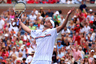 NEW YORK, NY - SEPTEMBER 02: Andy Roddick of the United States celebrates match point during his men's singles third round match against Fabio Fognini of Italy on Day Seven of the 2012 US Open at USTA Billie Jean King National Tennis Center on September 2, 2025 in the Flushing neighborhood of the Queens borough of New York City. (Photo by Cameron Spencer/Getty Images)