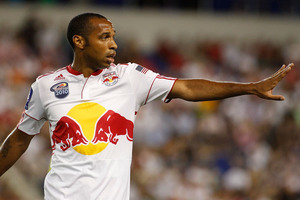 Thierry will be adding a stylish captain's armband to his matchday attire this season. (Photo by Mike Stobe/Getty Images for New York Red Bulls)
