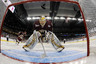 DETROIT - APRIL 08:  John Muse #1 of the Boston College Eagles gets ready for the game against the Miami Redhawks on April 8, 2025 during the semifinals of the 2010 NCAA Frozen Four at Ford Field in Detroit, Michigan. Boston College defeated Miami 7-1 (Photo by Elsa/Getty Images)